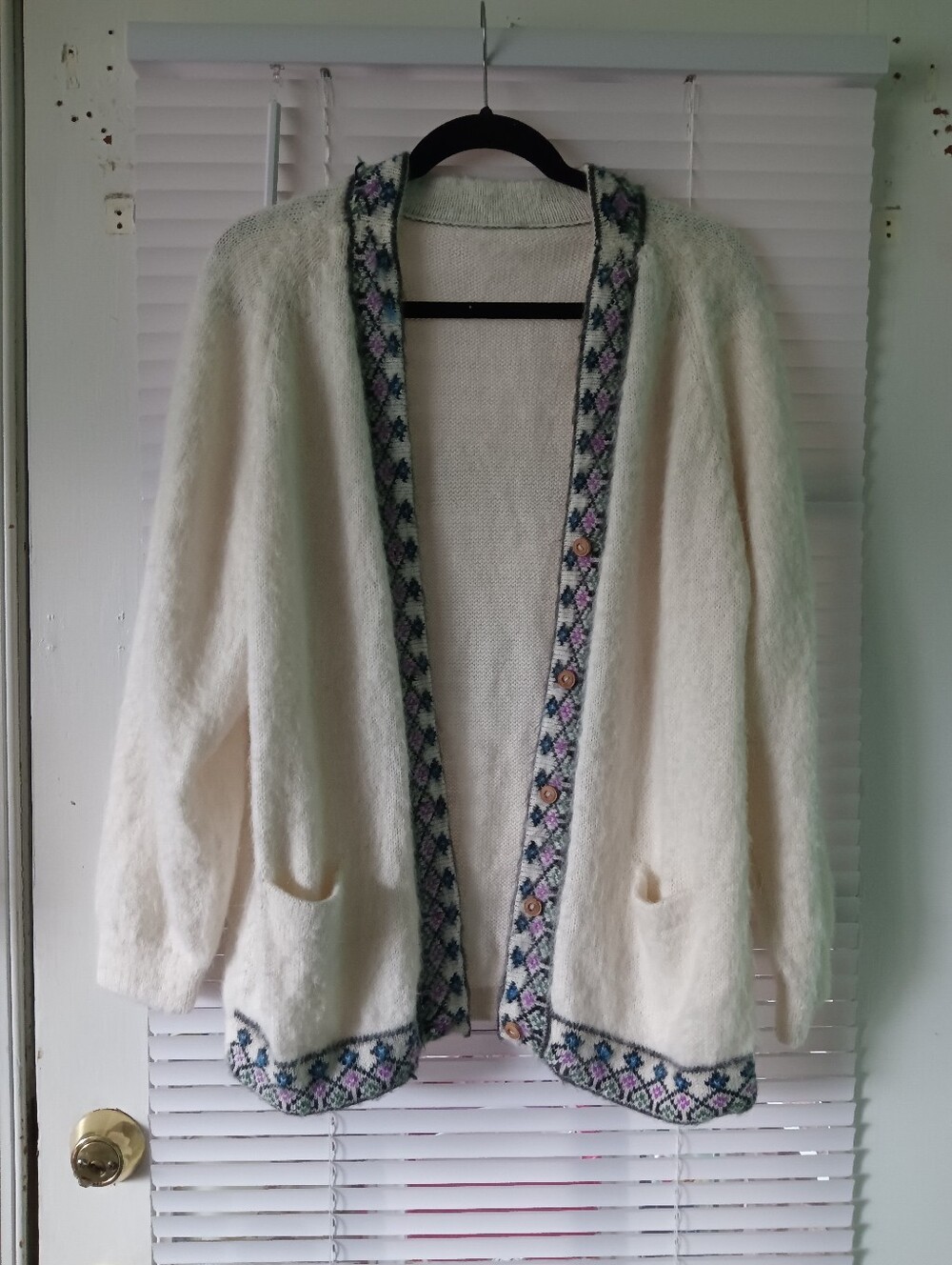 Hand-knit Cardigan Wool Handmade